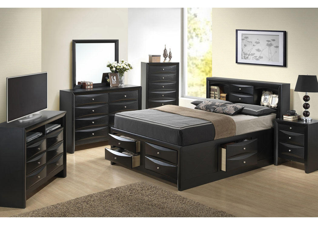 Bookcase Queen Bed Set Hanaposy